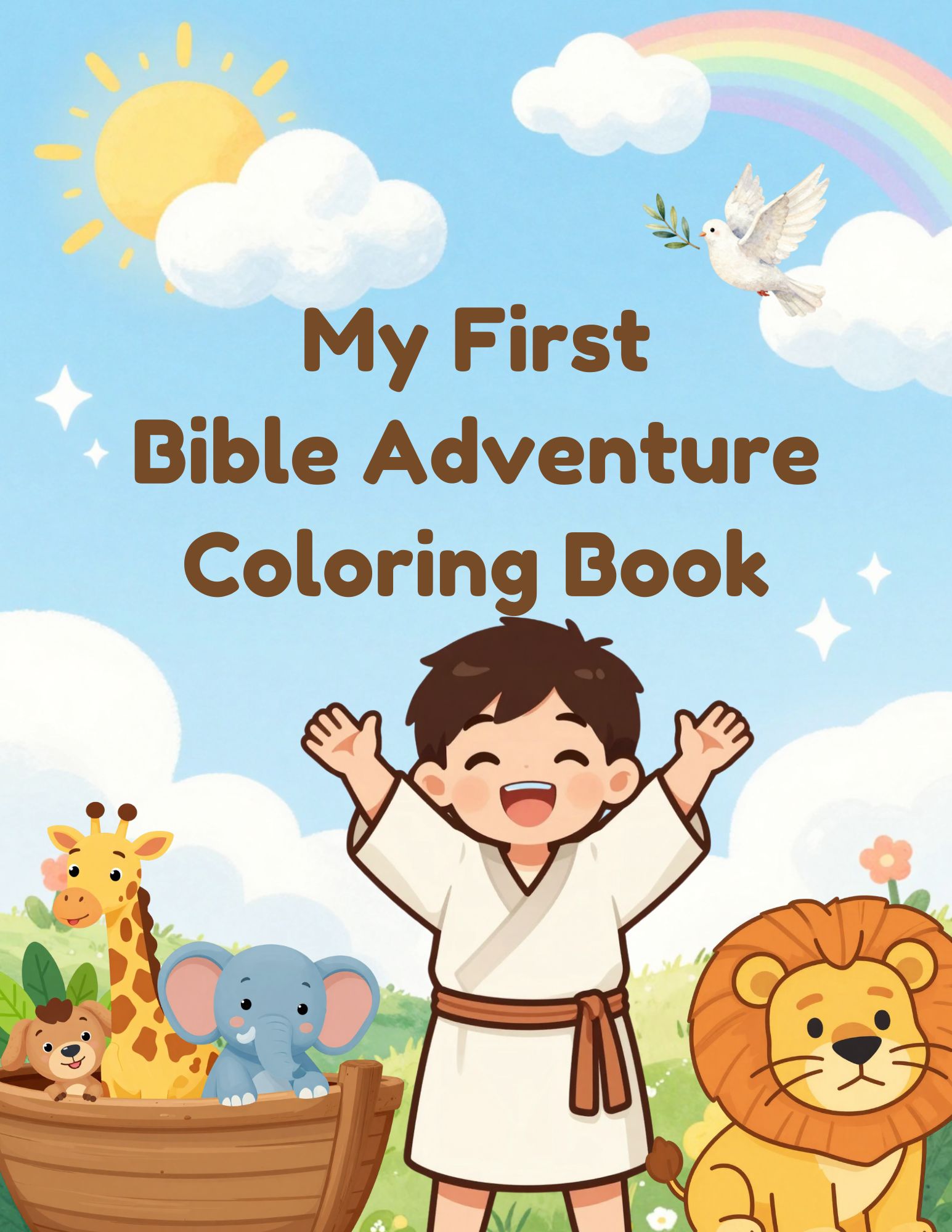 My First Bible Adventure Coloring Book | Christian Printable Coloring Pages for Preschoolers (PDF)