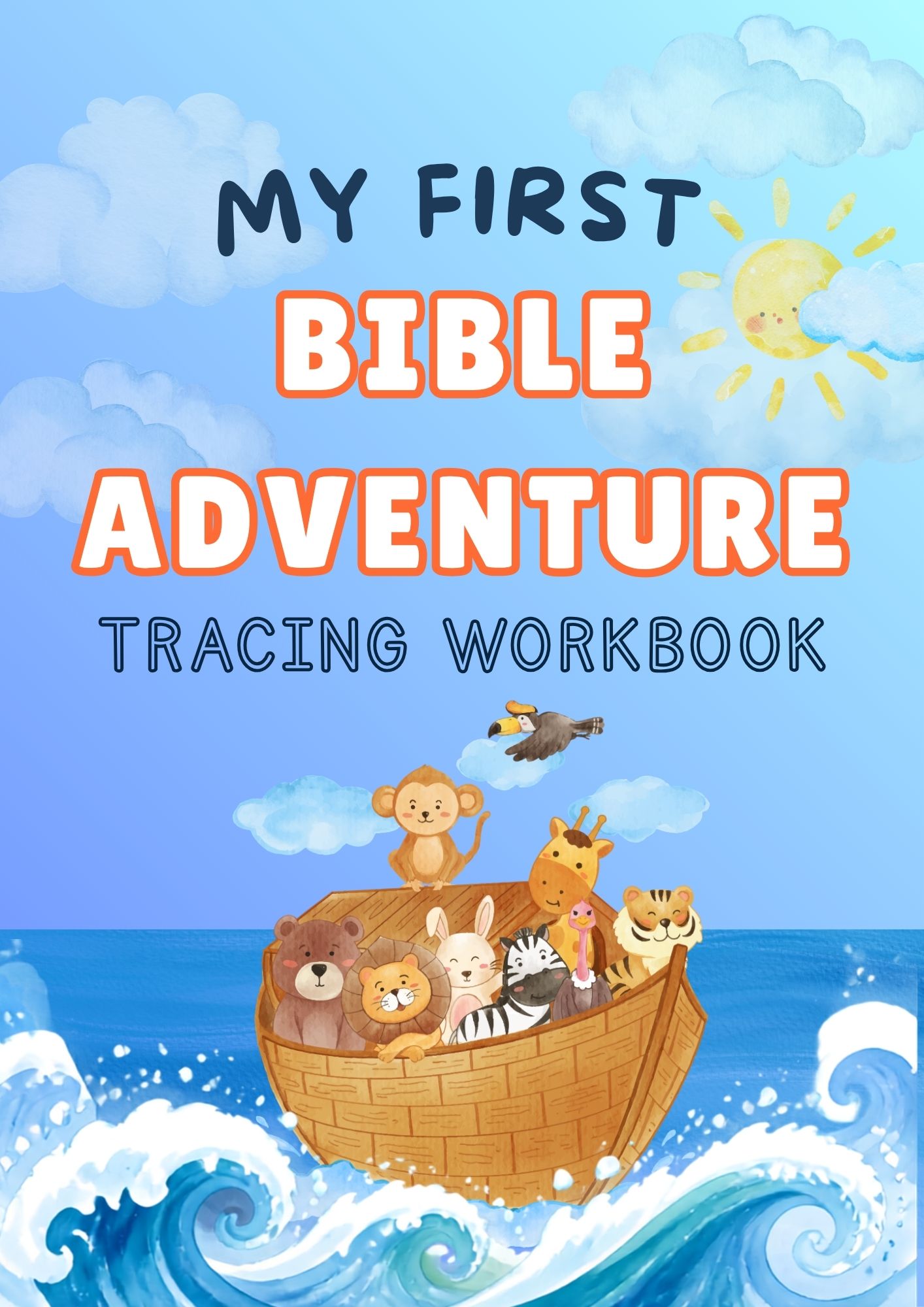 My First Bible Adventure Tracing Workbook | Christian Preschool Printable PDF (Ages 3–6)