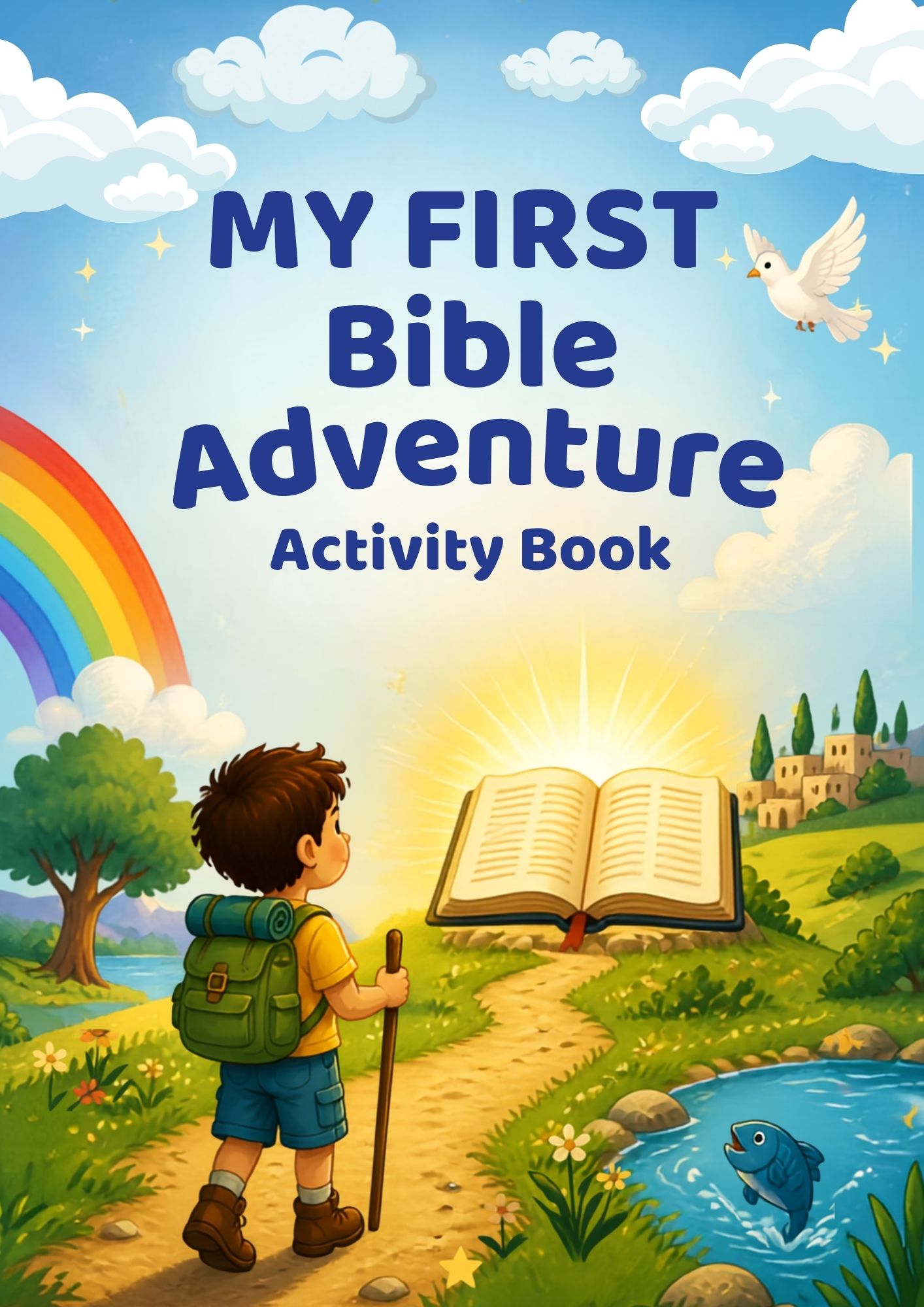 My First Bible Adventure Activity Book | Christian Bible Activities for Preschoolers (Printable PDF)